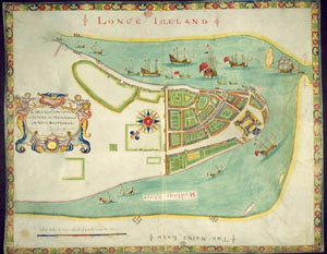 New Amsterdam, 1661.  Click for a larger version